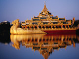 Buy Floating Royal Barge, Karaweik, on Lake Kandawgyi, Mandalay, Myanmar (Burma) at AllPosters.com