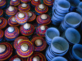Locally Made Baskets and Ceramic Bowls for Sale in Najran Basket Souq, Najran, Asir, Saudi Arabia