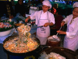 Buy Chefs Cooking Large Serve of Kuay Tiaw Phat Thai, Bangkok, Thailand at AllPosters.com