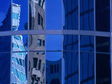 Buy Skyscraper Reflections in Glass Windows on Cordova Street Vancouver, British Columbia, Canada at AllPosters.com