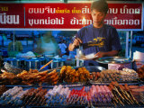 Buy Night-Time Food Stall on the Waterfront, Surat Thani, Thailand at AllPosters.com