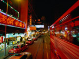 Buy Wanchai Street at Night, Hong Kong, China at AllPosters.com