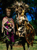 Kikuyu Witch Doctor and His Assistant, Nyahururu, Kenya