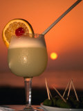 South Pacific Sunset and a Pisco Sour., Pisco, Ica, Peru