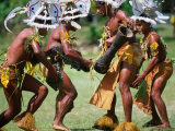 Buy Villagers Performing in Traditional Dress, Madang, Papua New Guinea at AllPosters.com