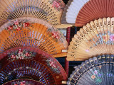 Fans at Stall, El Rastro Market, La Latina, Madrid, Spain