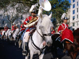 Mounted Brass Band at Festa De La Merce, Barcelona, Spain Photographic Print