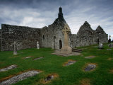 Clonmacnoise Monastery on the Banks of the River Shannon, Leinster, Ireland