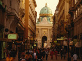 Buy Kohlmarkt Leading to St. Michael's Dome, Vienna, Austria at AllPosters.com