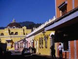 Buy Colourful Buildings in Street, Antigua Guatemala, Sacatepequez, Guatemala at AllPosters.com