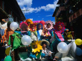 Children in Costume on Village Patron Saint's Day, Raquira, Boyaca, Colombia