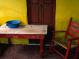 Buy Rocking Chair and Table on Porch, Acajete, Veracruz, Mexico at AllPosters.com