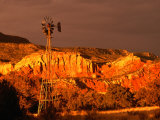 Buy Windmill Against Sandstone Cliffs at Ghost Ranch, New Mexico, USA at AllPosters.com