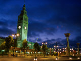 Evening View of Ferry Building on Embarcadero, San Francisco, California, USA