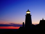 Lighthouse at Pemaquid Point at Sunset, USA