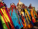 Buy Native Dancers from Tlaxcala Performing Outside Basilica De Guadalupe, Mexico City, Mexico at AllPosters.com