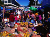 Crowds Shopping on Market Day, Totonicapan, Guatemala