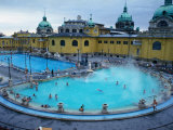 Buy Three Outdoor Naturally Heated Pools and Several Indoor Pools at Szechenyi Baths, Budapest, Hungary at AllPosters.com