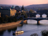 Buy Boating Up the Valta River, Prague, Central Bohemia, Czech Republic at AllPosters.com
