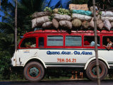Bus Carrying Load and Passengers, Vietnam