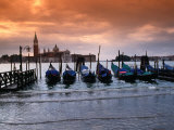 Buy Gondolas at High Tide, Venice, Veneto, Italy at AllPosters.com
