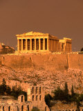 Acropolis and Parthenon from Filopappou Hill, Athens, Greece