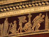 Facade Detail of the Royal Albert Hall Building, London, England