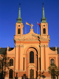 Buy Flags Flying Atop the Polish Army's Field Cathedral, Warsaw, Poland at AllPosters.com