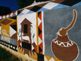 Fresco on Wall, Victoria Falls Park, Zimbabwe