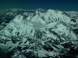 Buy Aerial View of Himalayan Ranges from Flight Between Lhasa and Kathmandu, Tibet at AllPosters.com