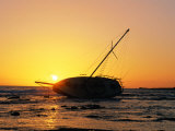 Buy Sailboat Wrecked by Hurricane on Kona, USA at AllPosters.com
