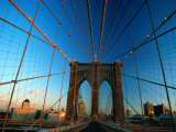 Buy Brooklyn Bridge Cables from Pedestrian Walkway, New York City, New York, USA at AllPosters.com