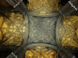 Vaulted Ceiling of Santa Maria De La Sede Cathedral, Sevilla, Andalucia, Spain