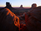 Sunset Over Rock Formations Monument Valley, Utah, USA