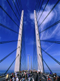Buy Cycling Day on Oresund Bridge, Copenhagen, Denmark at AllPosters.com