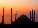 Sunrise Over the Blue Mosque, Istanbul, Turkey
