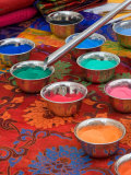 Colored Sand Used by Tibetan Monks for Sand Painting, Savannah, Georgia, USA