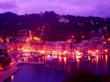 Aerial of Mountain Overlooking Portofino, Italy