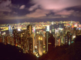 Hong Kong Skyline from Victoria Mountain, China
