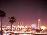 Skyline from the Park at Long Beach Harbor, Long Beach, California, USA