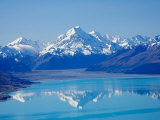 Aoraki, Mt Cook and Lake Pukaki, South Canterbury, South Island, New Zealand