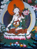 White Tara from Monastery Wall, Lhasa, Tibet Photographic Print