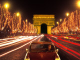 Champs Elysees and Arc de Triomphe, Paris, France
