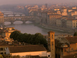 Ponte Vecchio Bridge, Arno River, Piazza Michelangelo, Florence, Tuscany, Italy