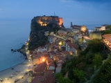 Town View with Castello Ruffo, Scilla, Calabria, Italy