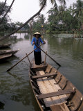 Woman Rowing, Mekong Delta, Vietnam