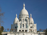 Morning View of Basilique du Sacre Coeur, Montmartre, Paris, France