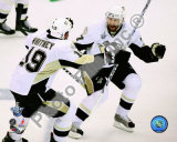 Petr Sykora & Ryan Whitney in Game 5 of the 2008 NHL Stanley Cup Finals; Celebration #18