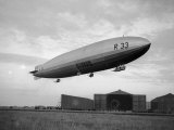 Armstrong Whitworth R33 Airship Outside the Hangars at Pulham in Norfolk, April 1925