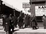The Bowery, Noted as a Home for New York's Alcoholics, Prostitutes and the Homeless 1940s